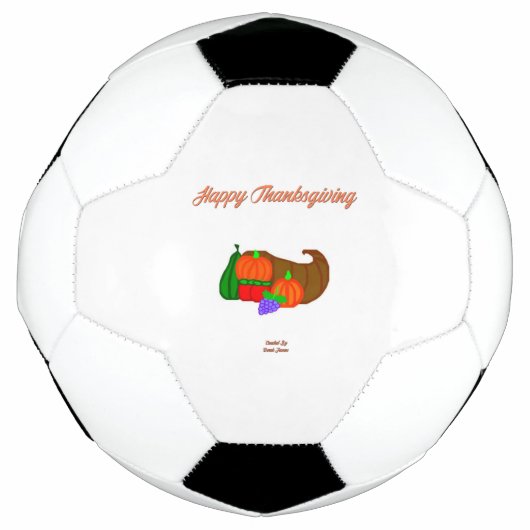 Erntedank Cornucopia Soccer Ball (Vorderseite)