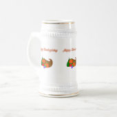 Erntedank Cornucopia Stein Tasse (Vorderseite Links)