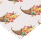 Erntedank Cornucopia Tableclout Tischdecke (Schrägansicht)