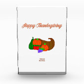 Erntedank Cornucopia Vertikales Foto (Vorderseite)