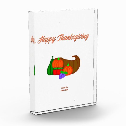 Erntedank Cornucopia Vertikales Foto (Links)