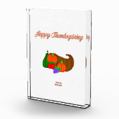 Erntedank Cornucopia Vertikales Foto (Rechts)