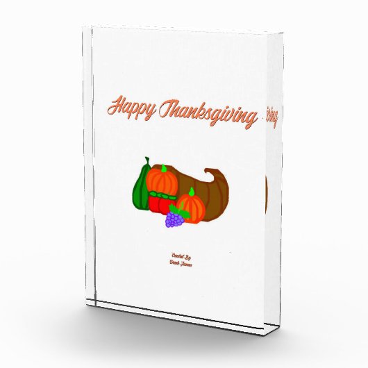 Erntedank Cornucopia Vertikales Foto (Rechts)