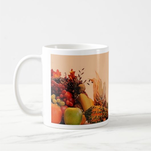 Erntedank/Cornucopie Kaffeetasse (Links)