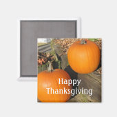 Erntedank Country Pumpkins Magnet (Vorderseite/Rückseite)