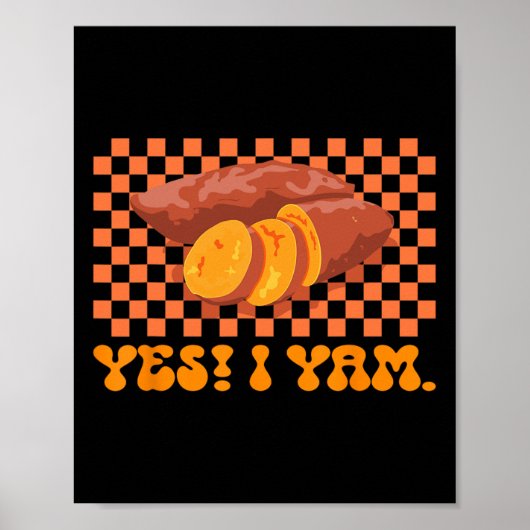 Erntedank Couple Matching Sie ist mein süßer Potat Poster (Vorne)