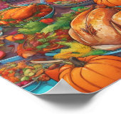 Erntedank Creative Food Poster Art (Ecke)