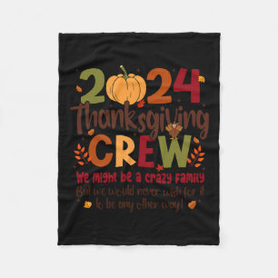 Erntedank Crew 2024 Türkei Fall Familie Matching Fleecedecke