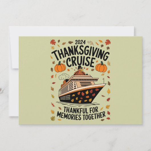 Erntedank Cruise 2024 Danke für Erinnerungen Einladung (Vorderseite)