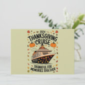 Erntedank Cruise 2024 Danke für Erinnerungen Einladung (Stehend Vorderseite)