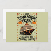 Erntedank Cruise 2024 Danke für Erinnerungen Einladung (Vorne/Hinten)