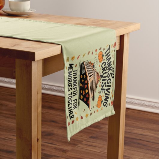 Erntedank Cruise 2024 Danke für Erinnerungen Kurzer Tischläufer (Beispiel)