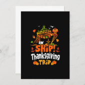 Erntedank Cruise Squad Matching Familienurlaub Einladung (Vorne/Hinten)