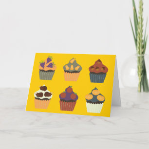 Erntedank Cupcakes Feiertagskarte