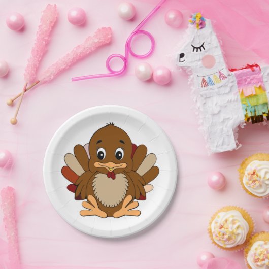 Erntedank Custom Paper Teller/Niedlich Türkei Pappteller (Party)