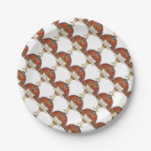 Erntedank Custom Paper Teller/Türkei Pappteller (Vorderseite)