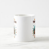 Erntedank-Dabbing-Truthahn Kaffeetasse (Mittel)