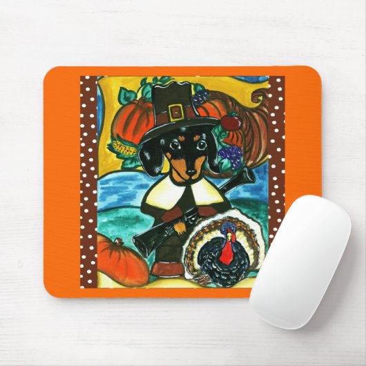 Erntedank Dackel Mousepad (Mit Mouse)