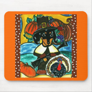 Erntedank Dackel Mousepad