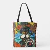 Erntedank Dackel Tasche (Rückseite)