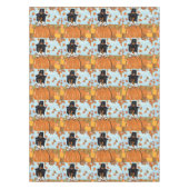 Erntedank Dackel Tischdecke (Vorderseite)