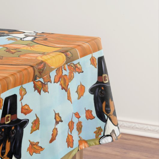 Erntedank Dackel Tischdecke (Beispiel)