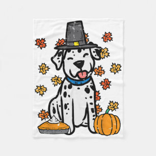 Erntedank Dalmatiner Niedlich Herbst Herbst Hunde Fleecedecke