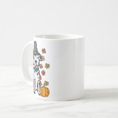 Erntedank Dalmatiner Niedlich Herbst Herbst Hunde Kaffeetasse (Vorderseite Links)