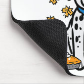Erntedank Dalmatiner Niedlich Herbst Herbst Hunde Mousepad (Ecke)