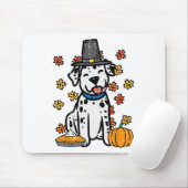 Erntedank Dalmatiner Niedlich Herbst Herbst Hunde Mousepad (Mit Mouse)
