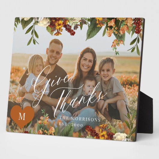 Erntedank Dank Familie Foto modern Fotoplatte (Seite)