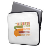 Erntedank dankbar dankbar gesegnet laptopschutzhülle (Vorderseite Links)