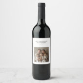 Erntedank dankbar dankbar gesegnet weinetikett (Vorderseite)