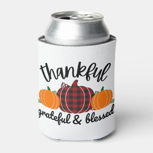 Erntedank Dankbar Dosenkühler (Kanne Vorderseite)