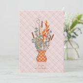 Erntedank "Dankbar" Fall Leaf-Arrangement Feiertagskarte (Stehend Vorderseite)