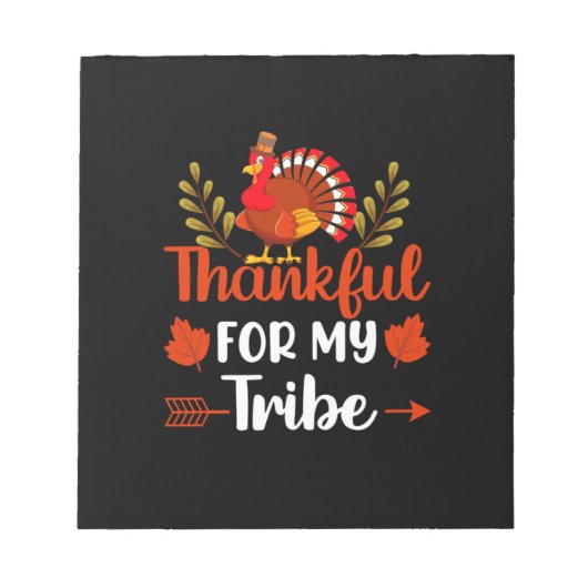 Erntedank dankbar für meinen Stamm Notizblock (Vorderseite)