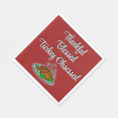 Erntedank Dankbar gesegnete Türkei besessen Serviette (Ecke)