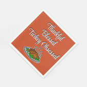 Erntedank Dankbar gesegnete Türkei besessen Serviette (Ecke)