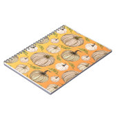 Erntedank dankbar Kürbisfleck fallen Kürbis Notizblock (Linke Seite)