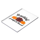 Erntedank Dankbar Notizblock (Linke Seite)