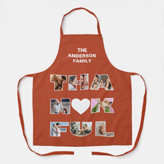 Erntedank Dankbar Schürze (Vorderseite)