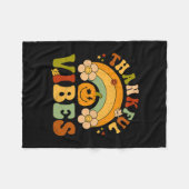 Erntedank Dankbare Vibes Herbst Hallo Herbstpumpe Fleecedecke (Vorderseite (Horizontal))