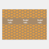 Erntedank Dankbarer Individuelle Name Plaid Geschenkpapier Set (Vorderseite 2)