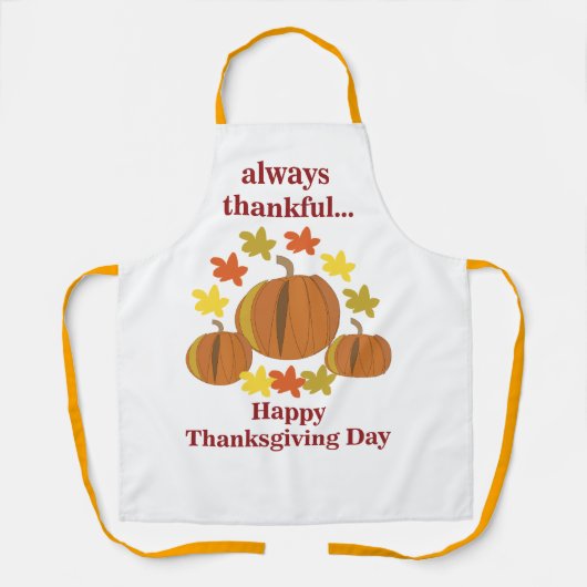 Erntedank Dankbarer Pumpkin Herbst Erntedank Schürze (Vorderseite)