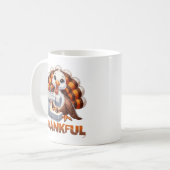 Erntedank Dankbares Liebes Tier Türkei Kaffeetasse (Vorderseite Links)