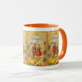 Erntedank Dankbarkeit Pilgrims Tasse (VorderseiteRechts)