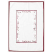 Erntedank Dankbarkeit Tischdecke (Vorderseite)