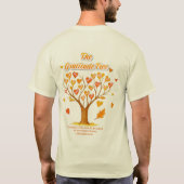 Erntedank Dankbarkeit Tree Basic-Shirt T-Shirt (Rückseite)