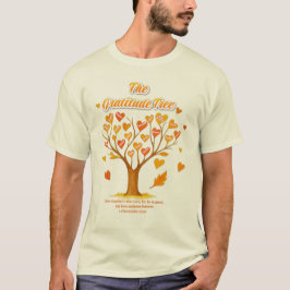 Erntedank Dankbarkeit Tree Basic-Shirt T-Shirt