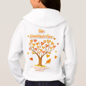 Erntedank Dankbarkeit Tree Kids Pullover Hoodie (Rückseite)